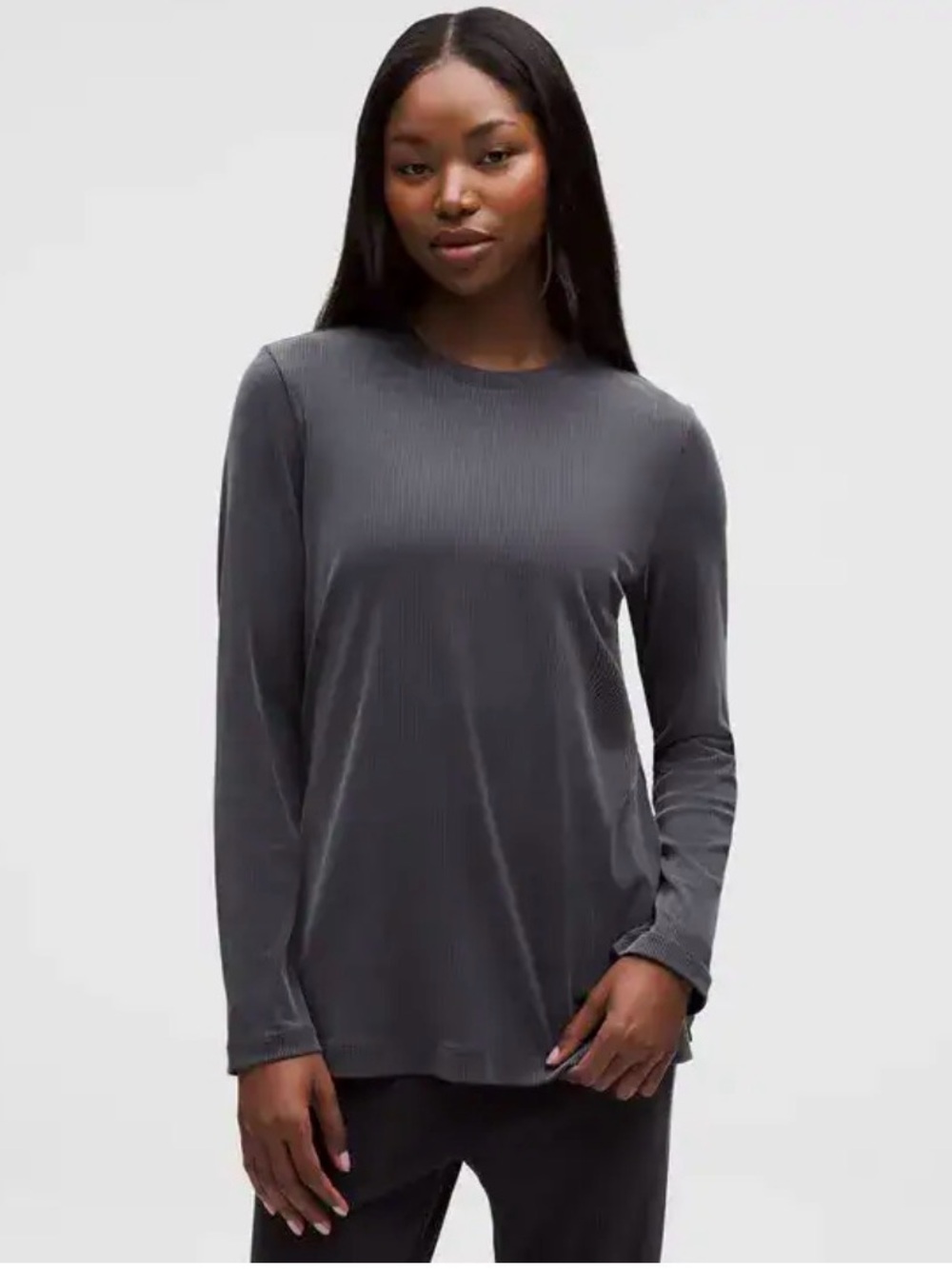 Lululemon Ribbed Drapey Softstreme Long-Sleeve Tunic